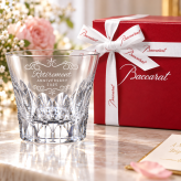 退職 異動 【完売】名入れ SXX バカラ Baccarat ティアラ タンブラー 2か所分の彫刻料込 紙袋・リボン付 専用BOX入り / プレゼント ギフト 退職 記念 誕生日 長寿 祝い ロックグラス
