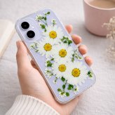 【ほぼ全機種対応スマホケース❁】押し花スマホケース NO.514（ホワイト）（着日指定不可） 押し花＆レジン iPhone/Xperia/AQUOS/Galaxy他