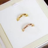 3mmmirror 甲丸｜シンプルに輝く大人のペアリング｜純白ブライダルケース付『世界にひとつの結婚指輪』選べるカラー 結婚指輪 3mm5mmシンプル 刻印 〈2本セット価格〉 金属アレルギー対応 つけっぱなし 誕生日プレゼント カップルギフト サプライズ ジーラブ