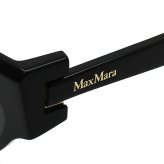 マックスマーラ Max Mara サングラス グローバルフィット アイウェア キャットアイ フォックス MM0139/S 01A 55 メンズ レディース ユニセックス ブラック+グレー 海外正規品