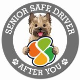カーサイン 高齢者マーク SENIOR SAFE DRIVER ケアーンテリア マグネット 強力 直径13cm 肉球 日本製 車 ステッカー