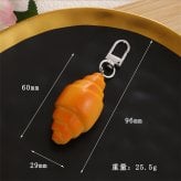 パン キーホルダー 食品サンプル風 ミニチュア フード バッグチャーム ドーナツ バゲット クロワッサン 牛角パン かわいい おしゃれ 鍵飾り 小物 雑貨 プレゼント
