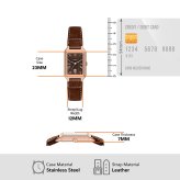 フォッシル FOSSIL 腕時計 レディース RAQUEL デイト アナログ ブラウン レザーウォッチ ES5503【2026 新作】