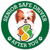 カーサイン 高齢者マーク SENIOR SAFE DRIVER ファレーヌ マグネット 強力 直径13cm 肉球 日本製 車 ステッカー