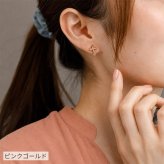 ピアス 金属アレルギー対応 クロス モチーフ ハワイアンジュエリー 片耳用 1個売り サージカルステンレス 316L 大ぶり 十字架 ゴールド シルバー ピンクゴールド 大人 かっこいい