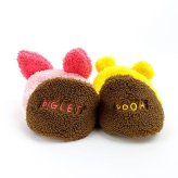 ディズニー プー & ピグレット あったか クニャック スリッパ パブーシュ ボア素材 ウィンター