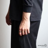 ステンレス ブラックリング 燻し加工 アンティークリング メンズリング つや消し 指輪 マット 甲丸 プチプラ 高見え 渋い かっこいい 男性 金属アレルギー対応