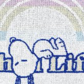 スヌーピー ミニタオル レインボー チルライフ ピンク ハンカチ SNOOPY