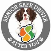 カーサイン 高齢者マーク SENIOR SAFE DRIVER スモールミュンスターレンダー マグネット 強力 直径13cm 肉球 日本製 車 ステッカー