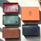 ラッピング済 ギフトセット ベリーズヨーク 名刺入れ メンズ レディース 本革 牛革 カードケース 薄型 軽量 ビジネス ブラック ブラウン グリーン レッド 就職祝い 誕生日 プレゼント ギフト BELLIES YORK 成人 卒業 入学