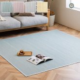 ラグ カーペット 竹 シンプル 丈夫 ダイニング用 約185×235cm