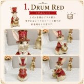 ラビット 楽団 ドラム バイオリント ランペット 楽器 置物 アンティーク風 うさぎ オブジェ フィギュア アンティークオブジェ アンティーク アニマル雑貨 ウサギ プレゼント