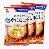 神州一味噌 おいしいね 風味豊かな かにだし汁 3食入×3袋 計9食 即席みそ汁 生みそタイプ 日本製 [賞味期限は2026.10.26まで] 簡単調理 まとめ買い お弁当 朝食 ランチ 常温保存 敬老 即席味噌汁 インスタント味噌汁