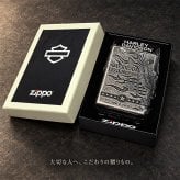 ZIPPO ハーレー ダビッドソン ジッポ ライター アンティークシルバー 銀古美 3面大型メタル 鷲 HARLEY-DAVIDSON 日本国内限定モデル かっこいい メンズ ギフト