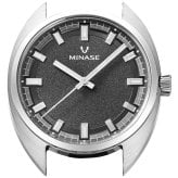 ミナセ MINASE 腕時計 本体 メンズ 自動巻き MASTER CRAFT J3 マスタークラフト J3 ブラック文字盤 J3-NBK