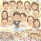 結婚のプレゼントに、似顔絵という形に残る贈り物を。大切なお祝いにも安心してご注文いただけます。 プレゼント 結婚祝い 似顔絵 贈り物 名入れ 手描き ギフト 結婚 婚礼 結婚式 挙式 感謝 大人数 新婦 新郎 下書き確認 修正無料 名入れ 宝物 サプライズ 喜ばれる かわいい 入籍 一生もの 結婚式 披露宴 クリスマス 卒寿祝い イラスト メモリアル ホワイトデー ハロウィン 長寿祝い 傘寿祝い