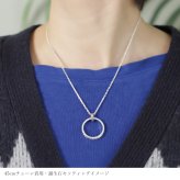 ハワイアンジュエリー ペンダントトップ シルバー925 リングネックレス 刻印無料 誕生石入れ可 指輪 シルバー925 BY THE SEA バイザシー プレゼント 夏 サマー 【品番：SP334】