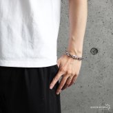 ステンレス 珍しい形状 チェーンブレスレット メンズブレスレット ごつめ シルバー スクエア 太い 重厚感 存在感 メタル 男性 金属アレルギー対応
