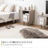 サイドキャビネット サイドテーブル チェスト フラップ扉 収納 大人かわいい コンパクト 省スペース コード穴 隙間 寝室 リビング ダイニング ソファ デスク 横 ホテルライク 幅32 一人暮らし 新生活