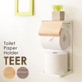 トイレットペーパーホルダー 棚付き スチール トイレットペーパーホルダーカバートイレ用品 シンプル 北欧 おしゃれ 一人暮らし かわいい ナチュラル トイレットペーパーカバー トイレットペーパースタンド トイレットペーパーストッカー