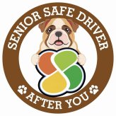カーサイン 高齢者マーク SENIOR SAFE DRIVER ブルドッグ ステッカー シール 直径13cm 肉球 日本製 車