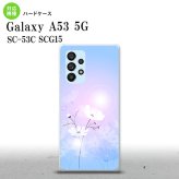 SC-53C SCG015 Galaxy A53 5G スマホケース 背面ケース ハードケース コスモス 水色 ピンク メンズ レディース nk-a53-606