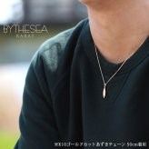 ゴールド ネックレス ハワイアンジュエリー ネックレス ゴールド ペアネックレス 2本セット 刻印 無料 誕生石入れ可 サーフボード 14K K14ゴールド K10カットあずきチェーン太さ0.9mm 2本セット シンプル カップル 夫婦 プレゼント ハロウィン 【品番：CG-GP121P-228SDC4】