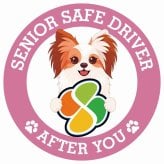 カーサイン 高齢者マーク SENIOR SAFE DRIVER ファレーヌ ステッカー シール 直径13cm 肉球 日本製 車