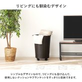 ラック バスケットワゴン ラタン調 隙間収納スリム 幅15cm 高さ154cm ハイタイプ 取り外し オープン棚付き 収納 ランドリー収納 ランドリー 衣類収納 サニタリールーム チェスト 洗濯 新生活