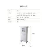 ゴミ箱 45L 縦型分類ワゴンペール45S RSD-98 東谷 日本製 上段30L 下段15L 4分別 分別ゴミ箱 2段 縦型 スリム 省スペース ふた付き キャスター付き フック付き 袋掛け 分別ダストボックス ワゴンペール キッチン カウンター横 移動可能 完成品 ホワイト 白 新生活 引っ越し