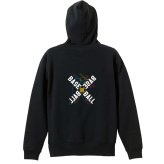 野球 パーカー プルオーバー メンズ レディース ジュニア 練習着 裏パイル おもしろ 名入れ スウェット おしゃれ キッズ 大きいサイズ 文字入れ無料 「ネオンスタイルのクロスBASEBALL」 アートワークスコウベ 【送料無料】