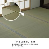 夏ラグ 夏用カーペット い草 上敷き カーペット 制菌 抗菌防臭 消臭 小林製薬KOBA-GUARD 江戸間3畳(約176×261cm）