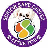 カーサイン 高齢者マーク SENIOR SAFE DRIVER チワマル ステッカー シール 直径13cm 肉球 日本製 車
