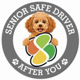 カーサイン 高齢者マーク SENIOR SAFE DRIVER キャバプー マグネット 強力 直径13cm 肉球 日本製 車 ステッカー
