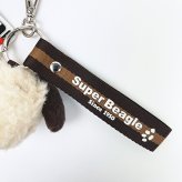 スヌーピー ぬいぐるみマスコットベルトキーリング (モカ) SNOOPY