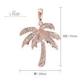 ハワイアンジュエリー シルバー ペンダントトップ ヤシの木 シルバー925 ネックレス チェーン別売 ジルコニア ピンクコーティング aumakua メール便 彼女 妻 女性 レディース 誕生日 プレゼント ハロウィン 【品番：461-11-03】