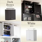 収納家具 ラック コレクション 浅型ハイタイプ専用上置き Luke ルーク 2色対応 収納棚 上置き すき間収納 隠す収納 壁面収納 天井 つっぱり 転倒防止 耐震対策 可動棚 2段 単品 木製 リビング シンプル スリム おしゃれ