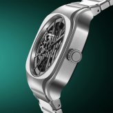 ディーワンミラノ D1 MILANO スクエア スケルトン グレーデプス 腕時計 メンズ 自動巻き SLBJ01