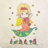 水森亜土 トートバッグ バイオリン ナチュラル 送料込み