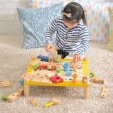 知育玩具 大工おもちゃ カーペンターテーブル 3歳 木製 指先トレーニング アイムトイ 海外ブランド 男の子 女の子