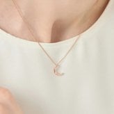【無料ラッピング】 カナルヨンドシー Canal 4℃ カナル4℃ ネックレス シルバー LIGHTLY ムーン キュービックジルコニア レディース ブランド 正規品 新品 ギフト プレゼント 人気 おすすめ 誕生日 記念日 クリスマス 送料無料 4cc522499