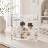 家族写真 ガラスブロック 赤ちゃん 記念写真 オリジナル フォトキューブ 名入れ フォトフレーム 写真立て 結婚記念日 家族 誕生日 フォトギフト 母の日 名入れギフト 感謝 両親 置き物 プレゼント 金婚式 記念品 高級 贈り物 思い出 クリスタル ディスプレイ 父の日 写真 孫 祖父母 フォトブロック おしゃれ 成長記録 敬老の日 サプライズ 親孝行 子ども 写真プレート 銀婚式【c01】