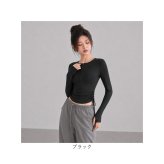 ヨガトップス レディース 長袖 通販 ヨガウェア ヨガウエア Tシャツ ランニングウェア ランニング スポーツウェア ウォーキング ジム フィットネス ハーフジップ ストレッチ 伸縮 ピラティスウェア おしゃれ 無地 シンプル ピラティスウエア スポーツ