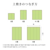 夏ラグ 夏用カーペット い草カーペット 若月 約191×286cm 本間 3畳 3帖 敷き詰め 柄上敷き 花ござ い草ラグ 和モダン 市松模様