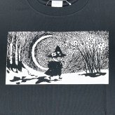ムーミン スナフキン ドライクールタッチTシャツ ブラック アパレル MOOMIN 送料込み