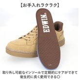 EDWIN スニーカー エドウィン 通販 メンズ ハンズフリーシューズ ハンズフリースニーカー スリップイン 履きやすい 手を使わずに履ける靴 シューズ 運動靴 靴 おしゃれ 紐靴 幅広 軽量 ブランド ゴム紐靴 メンズシューズ