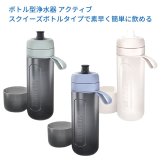 BRITA ブリタ ボトル型浄水器 アクティブ  0.6リットル  マイクロディスク( 浄水フィルター)3個入り 総ろ過水量:150 L  携帯型 浄水 ボトル サイズ：高さ23.5cm 直径7.5cm 重量:146 g 本体:中国  フィルター:ドイツ (カラー:3色)