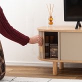 【メーカー直送】ローボード テレビ台 テレビボード TV台 幅117cm 収納付き リビング収納 AVボード サイドボード コンパクト 省スペース 天然木 パイン材 ナチュラル 北欧 韓国インテリア おしゃれ かわいい モダン シンプル 家具 寝室 ロータイプ 木製収納 TAP-422