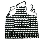 マリメッコmarimekko  エプロン 067316-190 ラシィマット　ブラック/ホワイト【キッチン　エプロン　プレゼント　贈り物　母の日　】【御結婚御祝・内祝・新築御祝・還暦御祝・御礼・寿・ギフト包装可能】