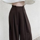 タックワイドパンツ レディース 通販 ハイウエストパンツ ウエストリボン ロング丈パンツ きれいめカジュアル オフィスカジュアル 体型カバーパンツ 女子 美脚ワイドパンツ ゆったりパンツ 春秋 秋冬 大人カジュアル 女性 ボトムス 大人 レディースファッション